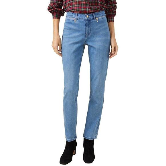 J. McLaughlin Denim - J. McLaughlin High Rise Light-Wash Stretch Denim Skinny Jeans Blue Womens Size 0